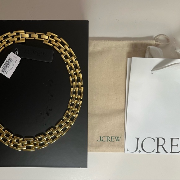 NWT- J. Crew “Watchband Chain Necklace” - Gold - OS - Picture 5 of 11